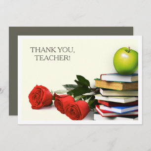 Tack, lärare.  Anpassningsbar - platta kort