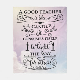 Tack Lärare Fleecefilt