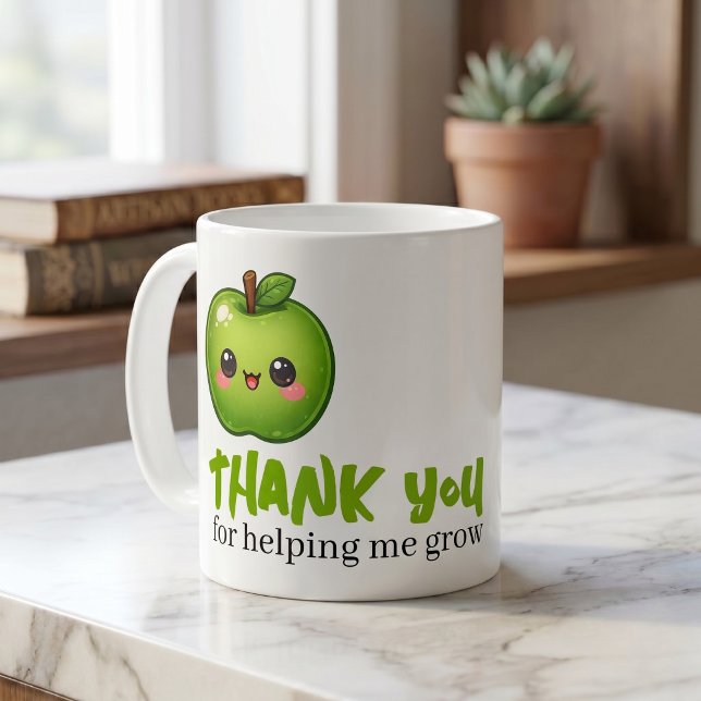 Tack lärare för att du hjälpte mig att växa kaffemugg (Teacher Thank You For Helping Me To Grow Coffee Mug
by Ricaso - personalized gifts for teachers)