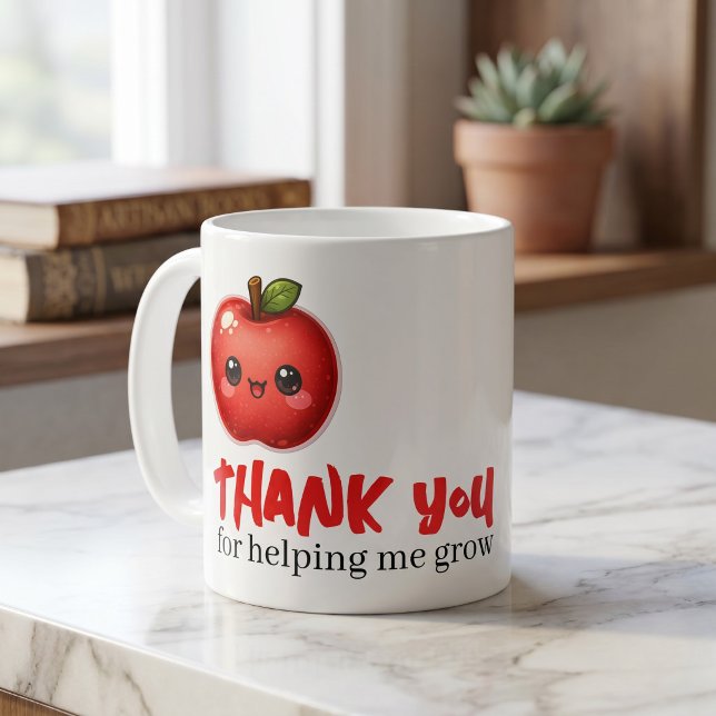 Tack lärare för att du hjälpte mig att växa kaffemugg (Teacher Thank You For Helping Me To Grow Coffee Mug
by Ricaso - personalized gifts for teachers)