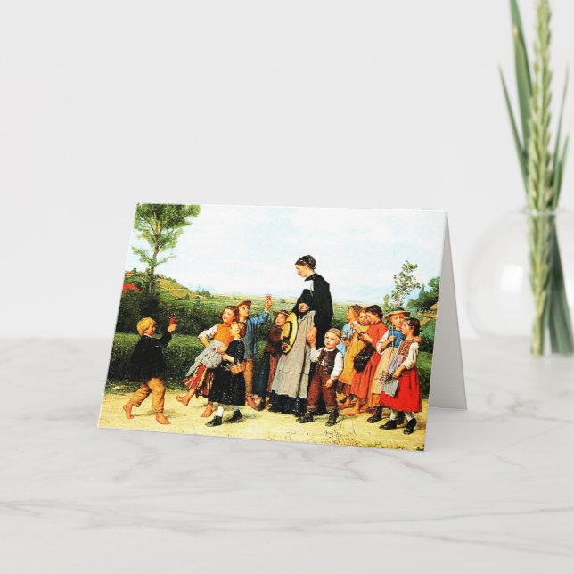 Tack, Lärare. Konturkort Tack Kort (Framsida)