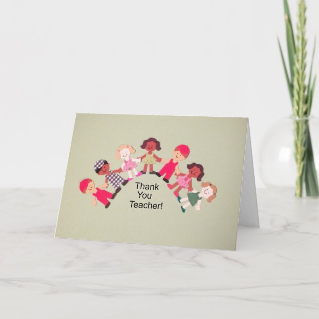 Tack lärare! kort (Framsida)