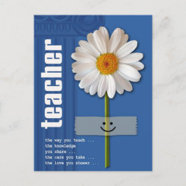 Tack Lärare. Lekande Daisy Vykort