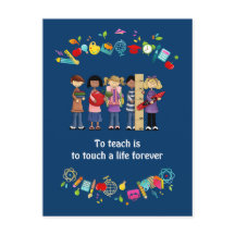 Tack, Lärare. Skolbarn och citat