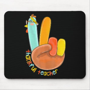 Tack, Lärare, Thanksgiving Peace Hand Sig Musmatta