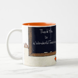 Tack, Lärare. Vintage Art Mugg