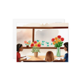 "Tack, lärare!" Vykort