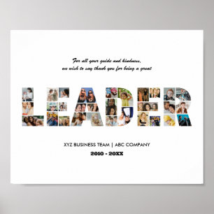 Tack Leader Photo Collage Farewell Pension Poster