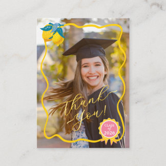 Tack Lemon Nyutexaminerad Foto Klass 26 Visitkort