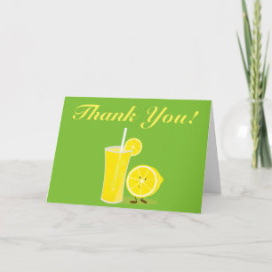 Tack, Lemon och lemonade. Tack Kort