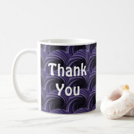 Tack Lila Black Modern Artsy-uppskattning Kaffemugg