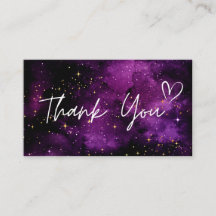 Tack Lila Night Himlar Cosmic Galaxy Sparkles