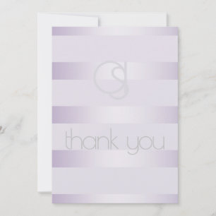 Tack - Lilac Shimmer Rand Monogram Kort
