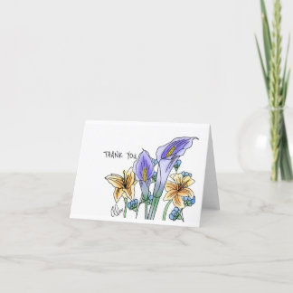 Tack, lillies tack kort