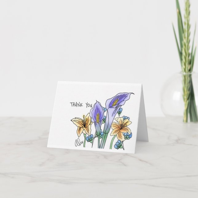 Tack, lillies tack kort (Framsida)