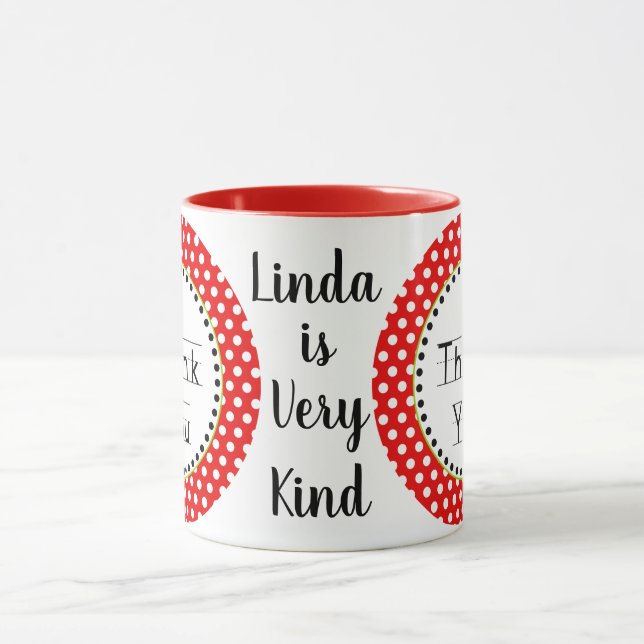 Tack Linda 11oz som är designad vid Zazz_It Mugg (Center)