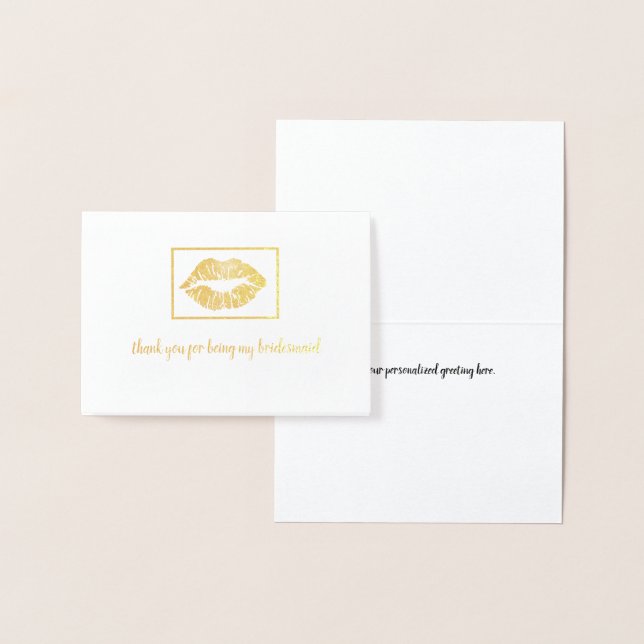 Tack Lip-utskrift Folierat Kort (Display)