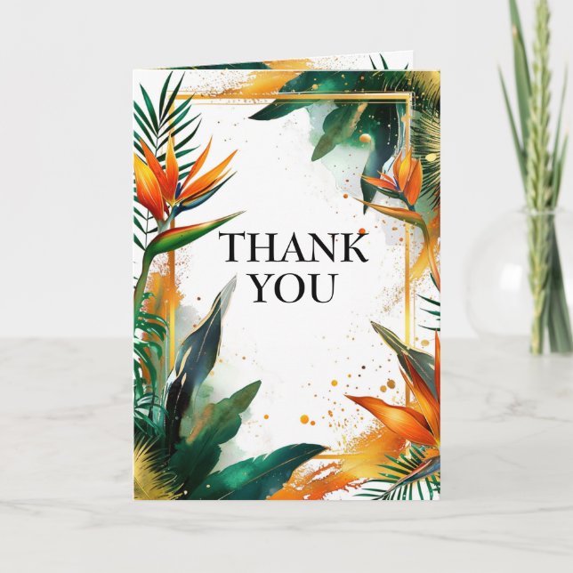 Tack lodrät Birds of Paradise Bliss Kort (Framsida)