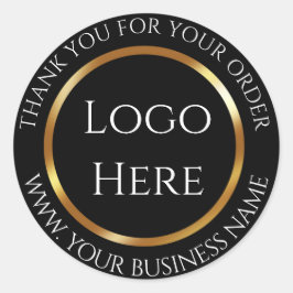 Tack Logotyp här Runt Klistermärke