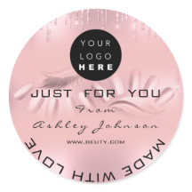 Tack Logotyp Nagel Lash Ro Drips Ombre