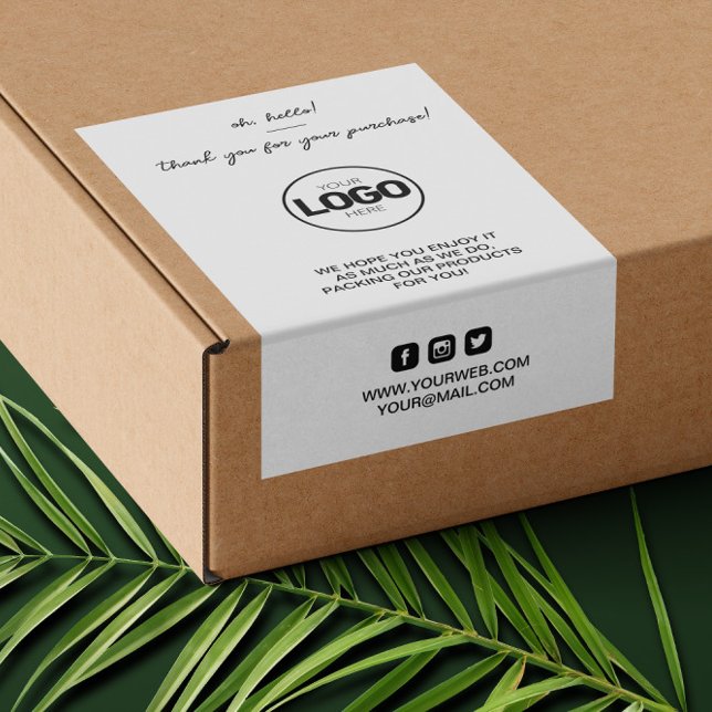 Tack Logotyp Packing Trendig Shipping Märke (Skapare uppladdad)