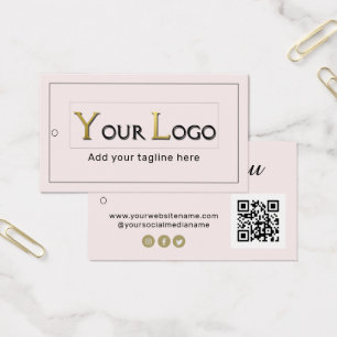  Tack Logotyp QR-Märkre för inklingning av kod Visitkort