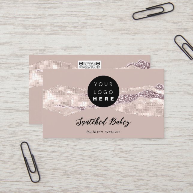 Tack Logotyp QR-Online - Handla Ro-streck Visitkort (Fram/Back In Situ)