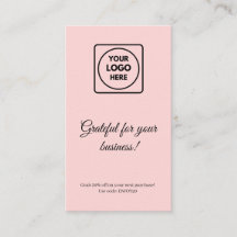 Tack Logotyp |  Rosa Modern Business