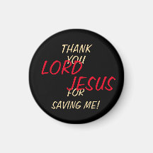 "Tack LORD JESUS för att rädda mig" Black