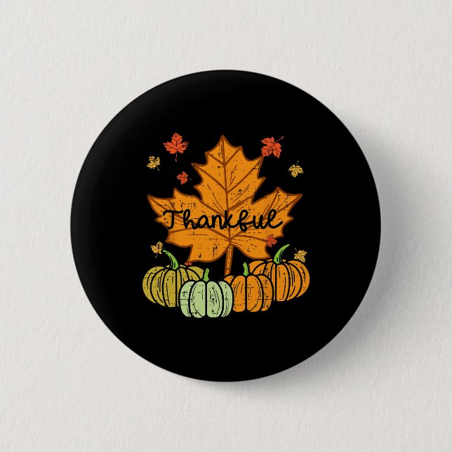 Tack, Löv Pumpkin Cute Thanksgiving Fall Manar W Knapp (Framsida)