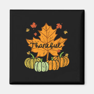 Tack, Löv Pumpkin Cute Thanksgiving Fall Manar W Magnet