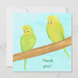 Tack, Love Birds Vårtorpspappagaller kort