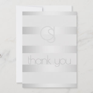 Tack - Luminous Silver Rand Monogram Kort