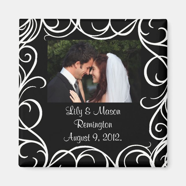 Tack Magnet med Swirls (Framsidan)