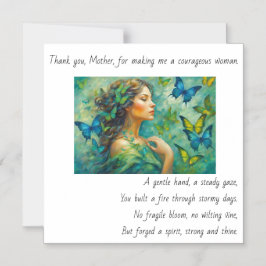 Tack, Magnetic Card, Mor Dikt Magnetisk Inbjudningskort