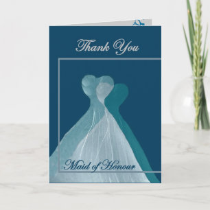 TACK Maid of honor - TEAL BLUE GOwen Kort