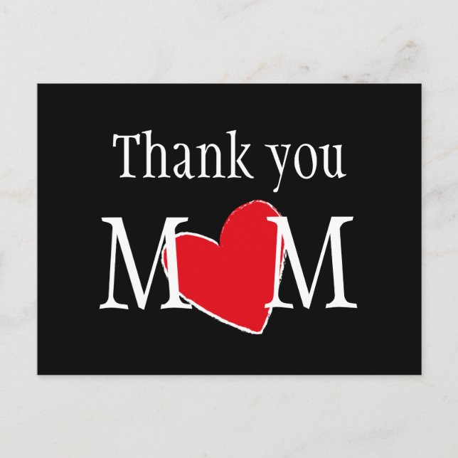 Tack mamma Anpassad  Vykort (Framsida)