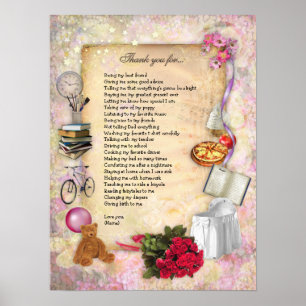 Tack Mamma (anpassadet) Poster