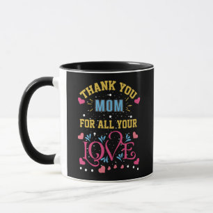 Tack mamma för all kärlek, hjärta mugg