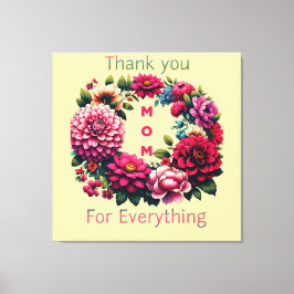 "Tack Mamma för allt." Canvastryck