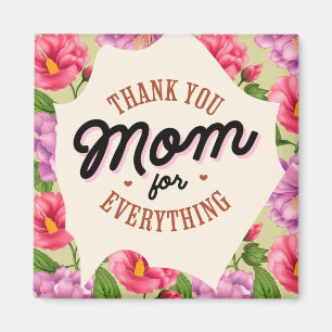 Tack Mamma för allt Mors dag Hälsning Magnet