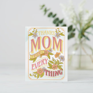 Tack Mamma för varje Sak, Mamma dag Julkort