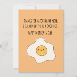 TACK MAMMA JAG ÄR ETT BRA ÄGG JULKORT