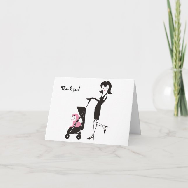 Tack! Mamma-kort för hett Tack Kort (Framsida)