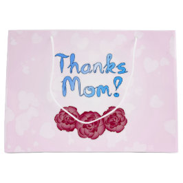 Tack Mamma med Carnation Flower för Mor-dagen