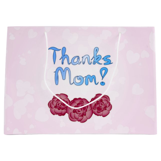 Tack Mamma med Carnation Flower för Mor-dagen (Framsidan)