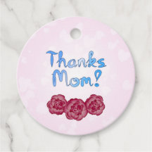 Tack Mamma med Carnation Flower för Mor-dagen