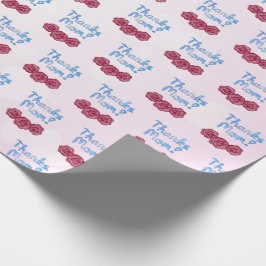 Tack Mamma med Carnation Flower för Mor-dagen Presentpapper