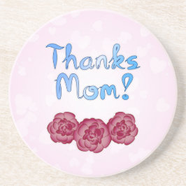 Tack mamma med nejlikblomma för mors dag underlägg