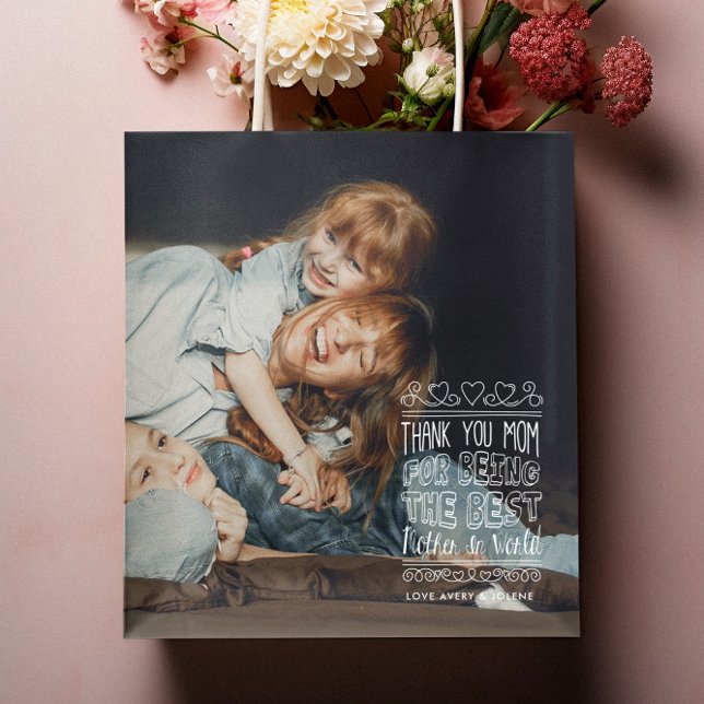Tack Mamma | Mors dag Photo Gift Bag (Skapare uppladdad)